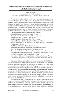 Conserving Oaks in North American Plant Collections: a Collaborative Approach