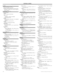 General Index
