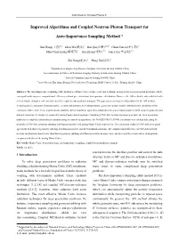 Improved Algorithms and Coupled Neutron-Photon Transport For