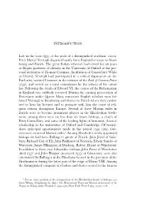 INTRODUCTION Late in the Year 1553, at the Peak of a Distinguished