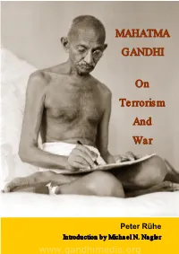 MAHATMA GANDHI on Terrorism And