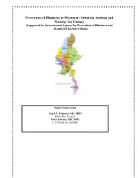 Prevention of Blindness in Myanmar: Situation Analysis and Strategy For