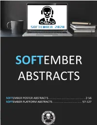 Softember Abstracts