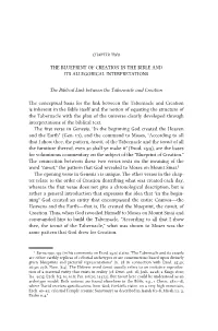 The Blueprint of Creation in the Bible and Its Allegorical Interpretations