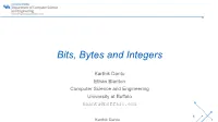 Bits, Bytes and Integers ‘