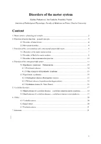 Disorders of the Motor System