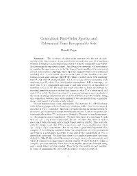 Generalized First-Order Spectra and Polynomial-Time Recognizable Sets