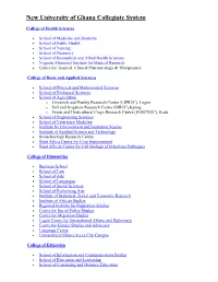 New University of Ghana Collegiate System