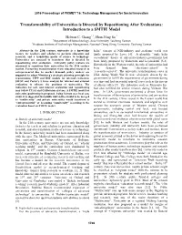 Transformability of Universities Is Directed by Repositioning After Evaluations: Introduction to a SMTIE Model