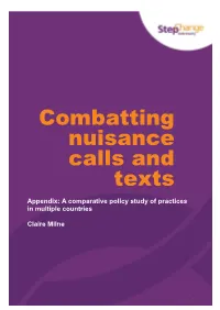 Combatting Nuisance Calls and Texts