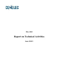 Report on Technical Activities