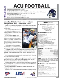 2009 ACU FB Notes:Layout 1