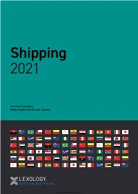2021 Edition of Lexology Getting the Deal Through: Shipping 2021