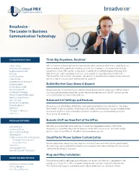 Cloud PBX TM Hosted Voice Service