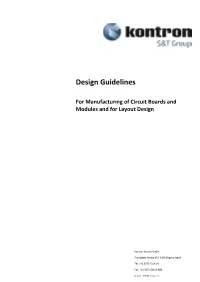Design-Guidelines Kontron Austria Gmbh