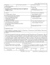 Evaluation of Two Monitoring Systems for Significant Bridges in Texas