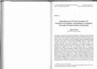 FROM REALITY TV to COACHING TV: ELEMENTS of THEORY and EMPIRICAL FINDINGS TOWARDS UNDERSTANDING the GENRE