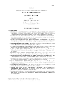 Notice Paper