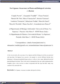 Occurrence in Plants and Biological Activities - a Review
