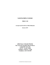 Sam Fleming Papers