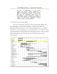 The Platinum Print: a Catalyst for Discussion