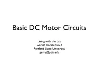 Basic DC Motor Circuits