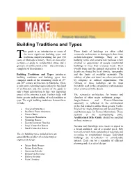 Building Traditions and Types