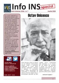 Buletin Informativ Special Octav Onicescu