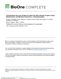 Classification Success of Species Within the Gila Robusta Complex Using Morphometric and Meristic Characters—A Reexamination Authors: Julie Meka Carter, Matthew J