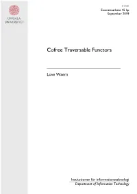 Cofree Traversable Functors