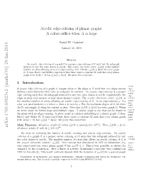Acyclic Edge-Coloring of Planar Graphs