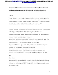 Disruption of the Coordination Between Host Circadian Rhythms and Malaria