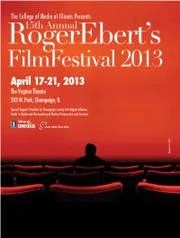 Ebertfest 2013 Program