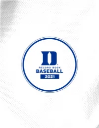 Mediaguide 2021 Duke Baseb
