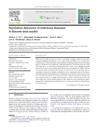 Population Dynamics of Infectious Diseases: a Discrete Time Model