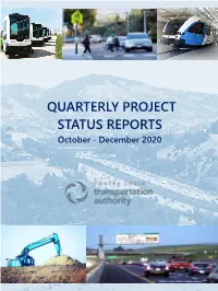 QUARTERLY PROJECT STATUS REPORTS October - December 2020