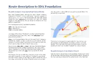 Route Description to IDA Foundation