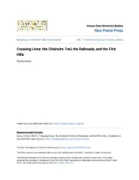 The Chisholm Trail, the Railroads, and the Flint Hills