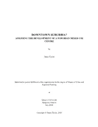 The Development of a Suburban Mixed-Use Centre