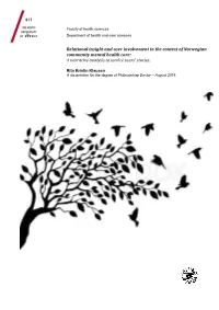 A Narrative Analysis of Service Users' Stories