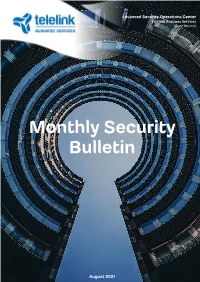 ASOC Security Bulletin