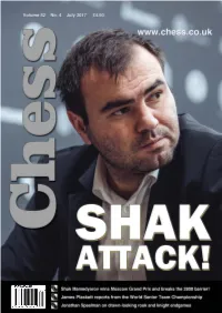 Chess Contents Founding Editor: B.H