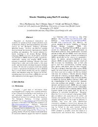 Kinetic Modeling Using Biopax Ontology