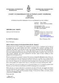 Chart Standardization & Paper Chart Working Group