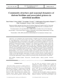 Community Structure and Seasonal Dynamics of Diatom Biofilms and Associated Grazers in Intertidal Mudflats