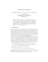 Monadic Decomposition