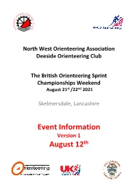 Event Information August 12Th