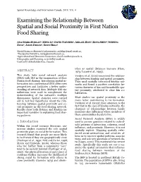 Examining the Relationship Between Spatial and Social Proximity in First Nation Food Sharing