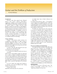 Gettier and the Problem of Induction by Ean Maloney