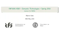 INF3580/4580 – Semantic Technologies – Spring 2016 Lecture 15: Rdfa